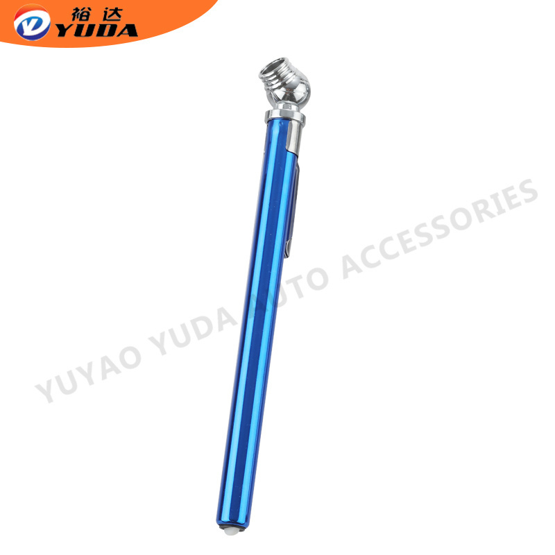 Mini pocket Pencil Tyre pressure air gauge 0-50psi mental body plastic chuck for vehicle tools