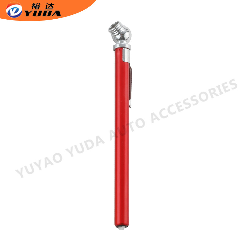 Mini pocket Pencil Tyre pressure air gauge 0-50psi mental body plastic chuck for vehicle tools