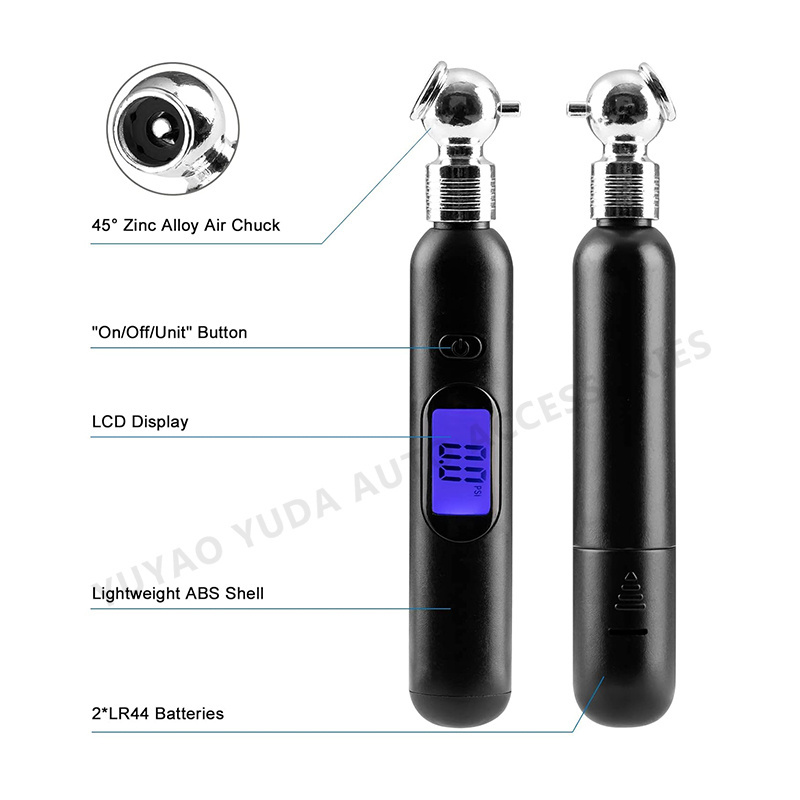 Tire Pressure Gauge 100psi Portable Electronic Tire Air Pressure Gauge Tire Measuring Tool