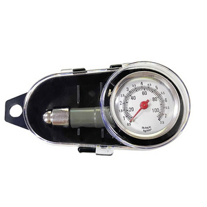 popular small pocket gauge heavy duty zinc alloy metal dial plate Tire Pressure Gauge accuracy with deflate