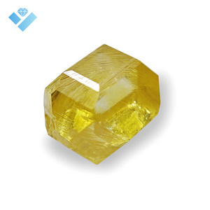 Yellow Hpht Rough Diamonds Manufacturer 6-7ct Synthetic Rough Uncut Diamond Price Per Carat