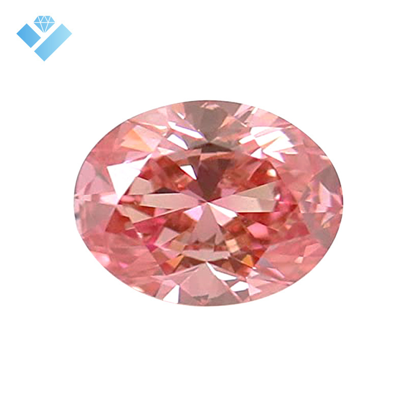 Pink Lab Grown Oval Brilliant Cut Polished Diamond 0.5-5ct Cvd Hpht Lab Grown Diamond