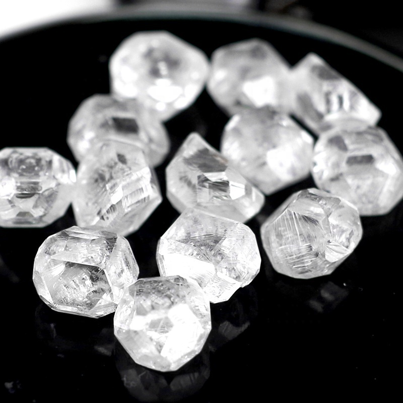 Uncut lab grown rough diamond vvs diamonds hpht raw synthetic diamond 010 on sale