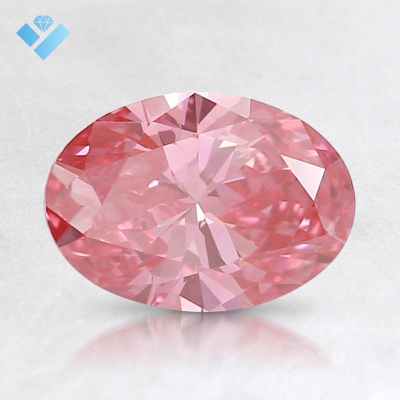 Pink Lab Grown Oval Brilliant Cut Polished Diamond 0.5-5ct Cvd Hpht Lab Grown Diamond