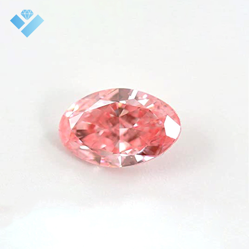 Pink Lab Grown Oval Brilliant Cut Polished Diamond 0.5-5ct Cvd Hpht Lab Grown Diamond