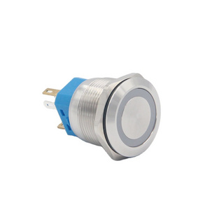 High brightness rgb led push button switch illuminated Push Button Switch With 12 Volt Tri-color Led