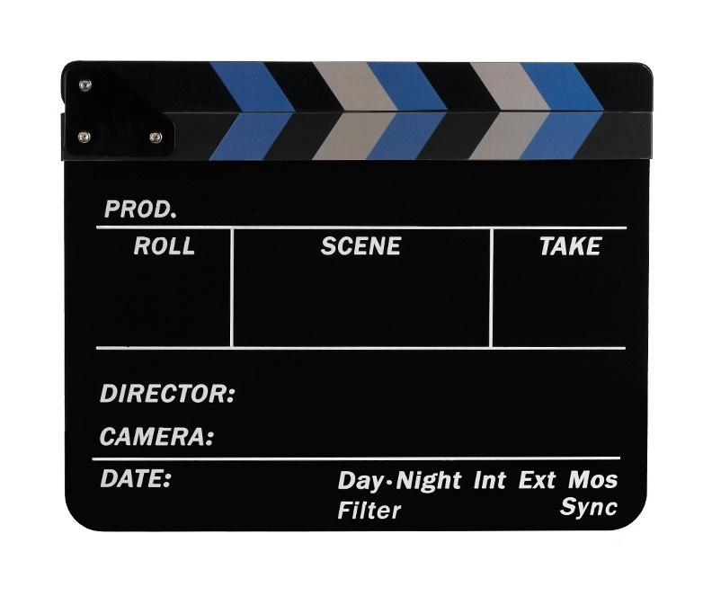 Acrylic Film Movie Clapboard Black White Director Film Slate-board Clapper Board For Movie