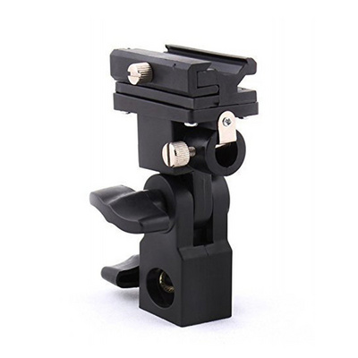 Flash Hot Shoe Adapter Trigger Umbrella Holder Swivel Light Stand Bracket Type B