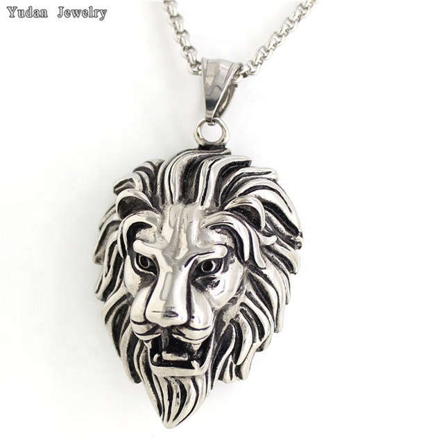 China Manufacturer stainless steel lion head pendant