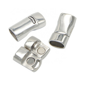 high quality Stainless Steel Metal Clasp For Leather Bracelet