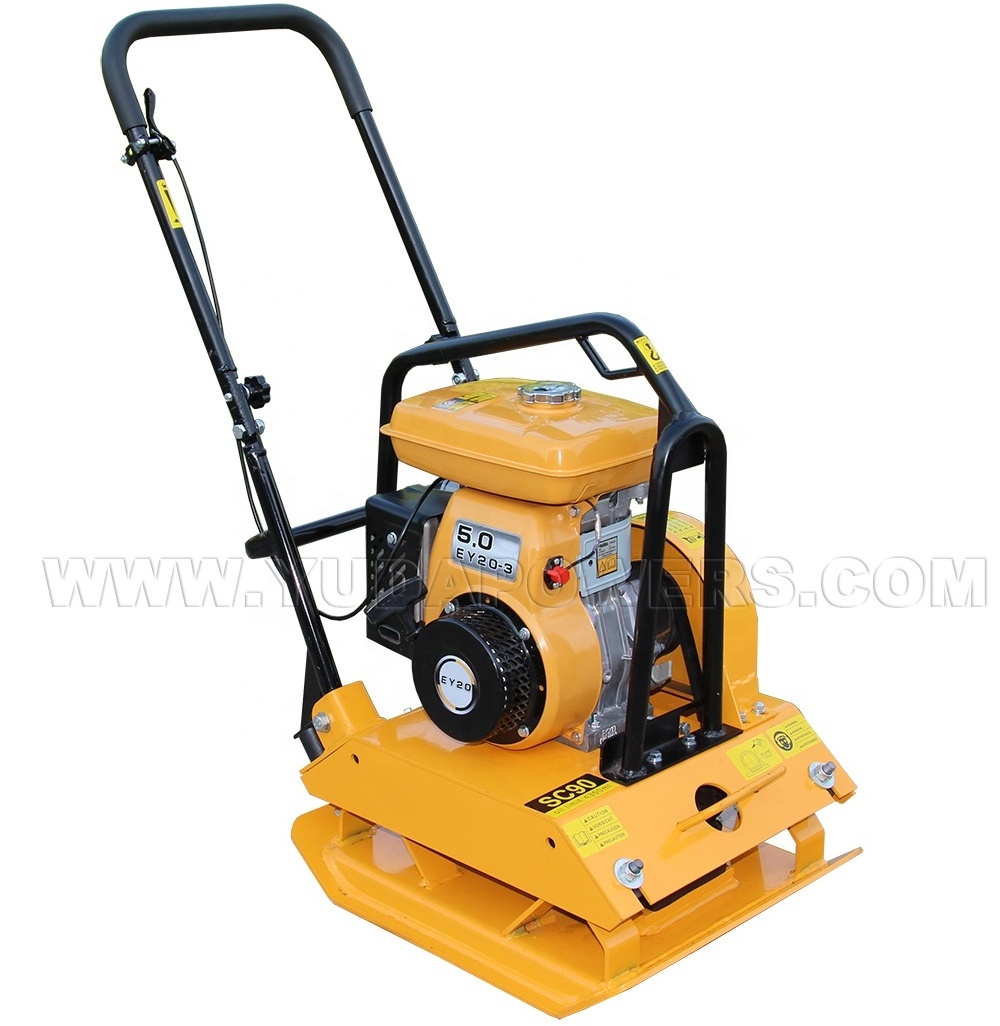 Road Compaction Hand Mini Walk Behind Reversible Portable Vibrating Robin Plate Compactor Machine Compactador With Water Tank