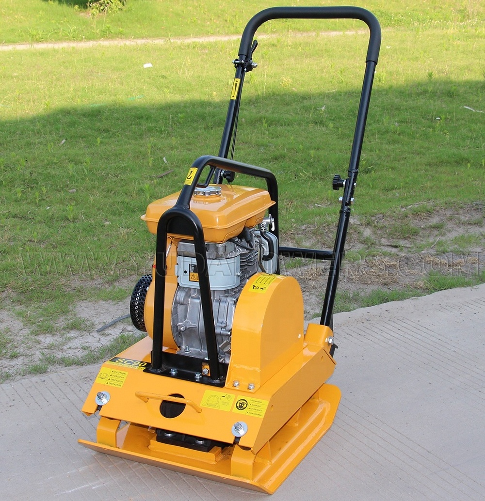 Road Compaction Hand Mini Walk Behind Reversible Portable Vibrating Robin Plate Compactor Machine Compactador With Water Tank