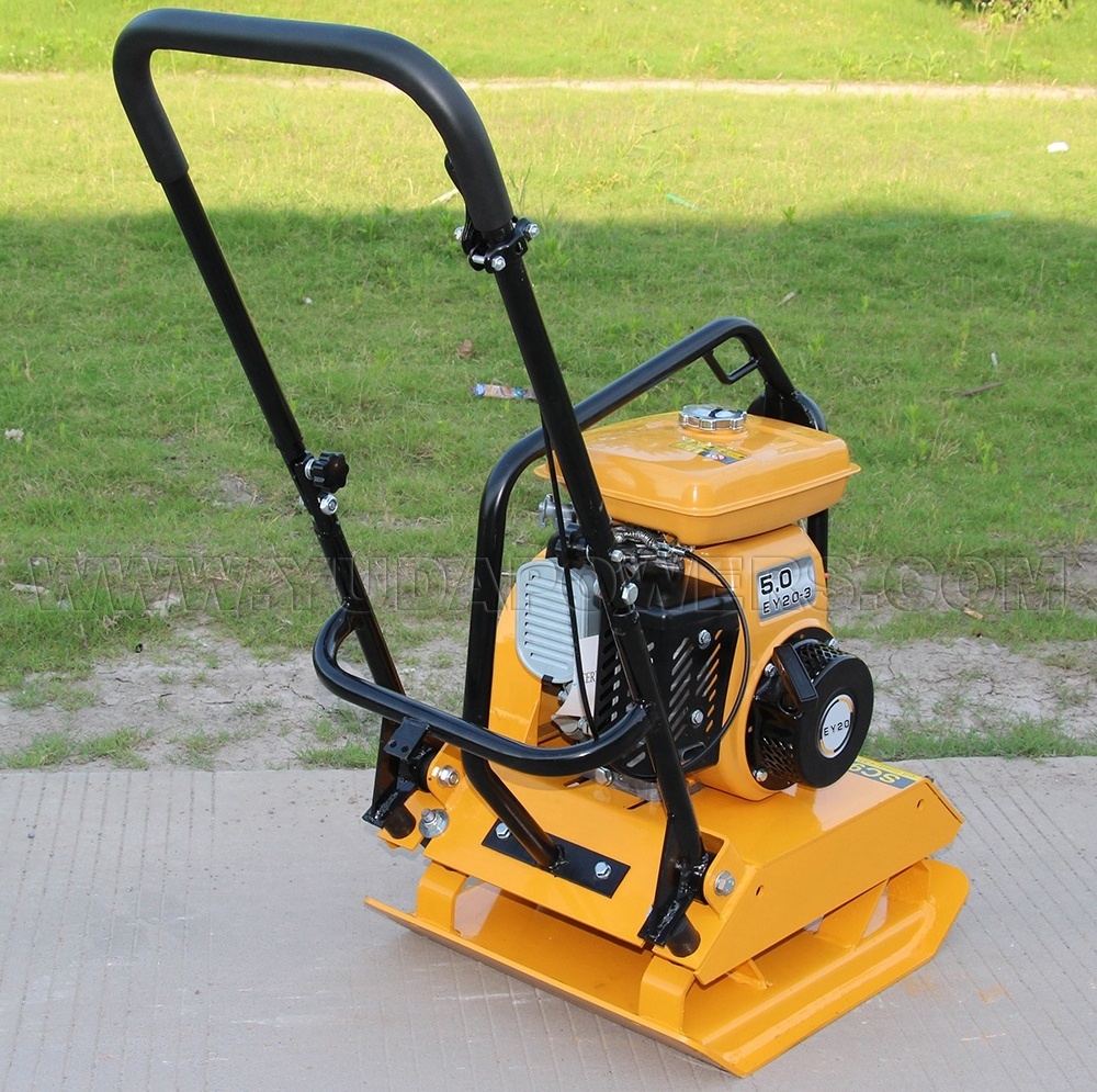 Road Compaction Hand Mini Walk Behind Reversible Portable Vibrating Robin Plate Compactor Machine Compactador With Water Tank