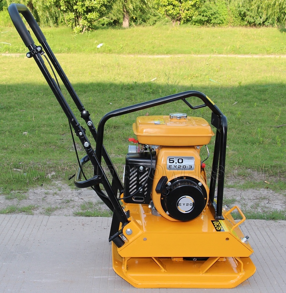 Road Compaction Hand Mini Walk Behind Reversible Portable Vibrating Robin Plate Compactor Machine Compactador With Water Tank