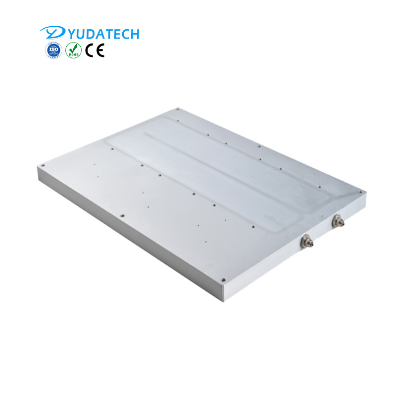 Custom liquid cold plate cooling aluminum liquid water cooler plate for electronic chilling device