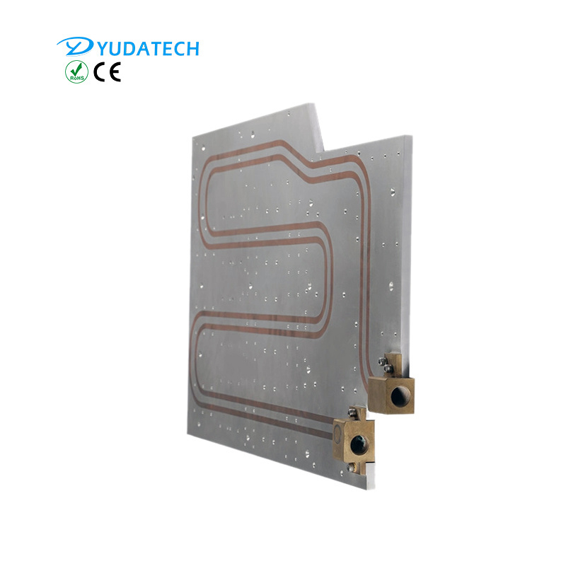 Custom aluminum liquid cold plate FSW water cooling plate or epoxy filled water cooling plate