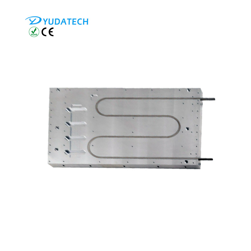 Custom aluminum liquid cold plate FSW water cooling plate or epoxy filled water cooling plate