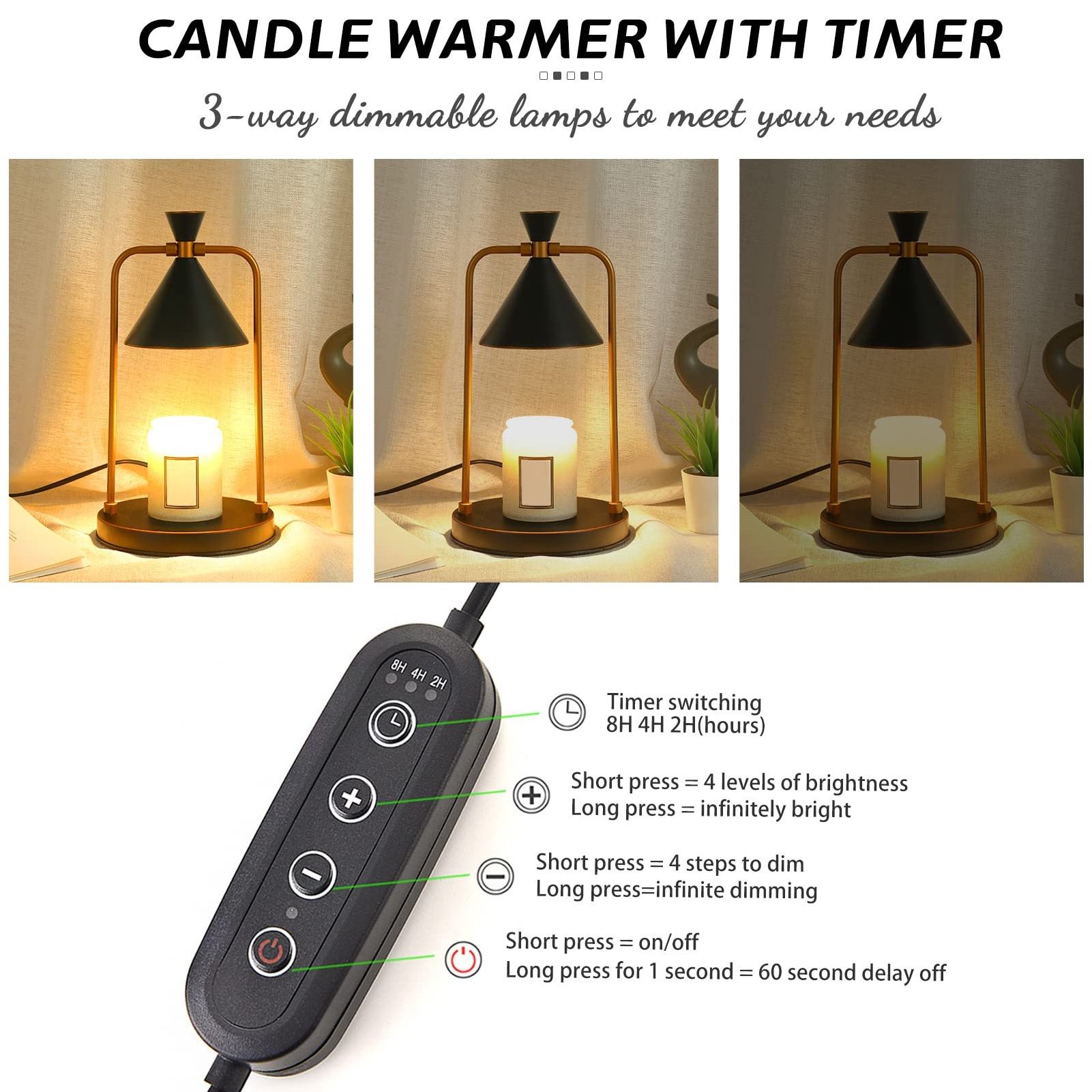 Hot Selling Melting Wax Incense Burner Night Lamp Scented Candles Burners Electric Lamp Candle Warmer Lamp