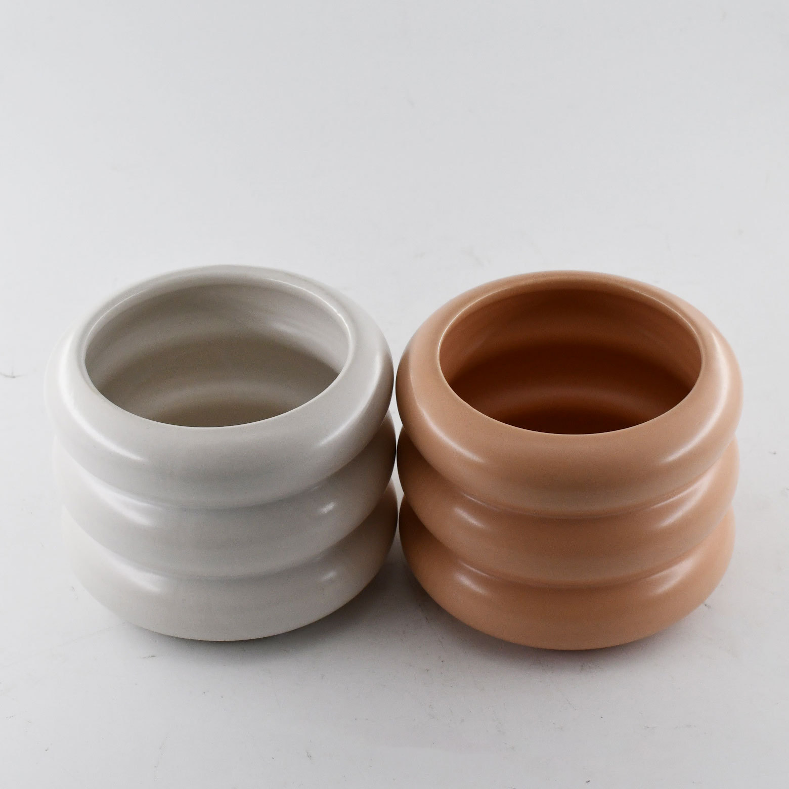 High Quality Jars for Candles White New Trendy Products Big Round Pink Colorful Unique Cylinder Luxury Ceramic Candle Jar