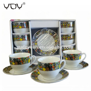 YDY ceramic classic sheba art eritrean ethiopian coffee cup set