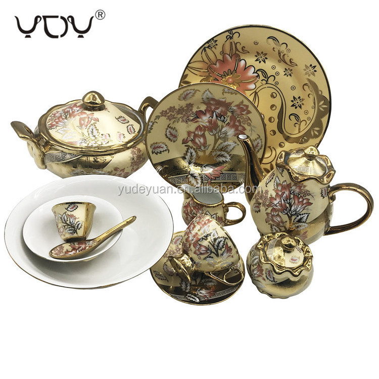 wholesale custom design 78pcs porcelain bone china dinner set royal pakistan ceramic sets