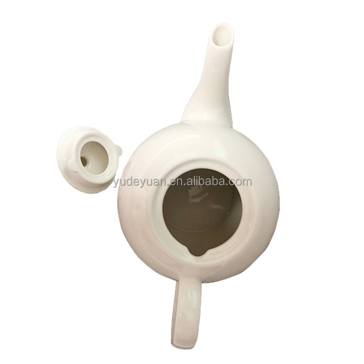 YDY wholesale cheap price custom logo fine porcelain white ceramic coffee tea pots