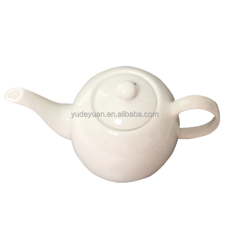 YDY wholesale cheap price custom logo fine porcelain white ceramic coffee tea pots