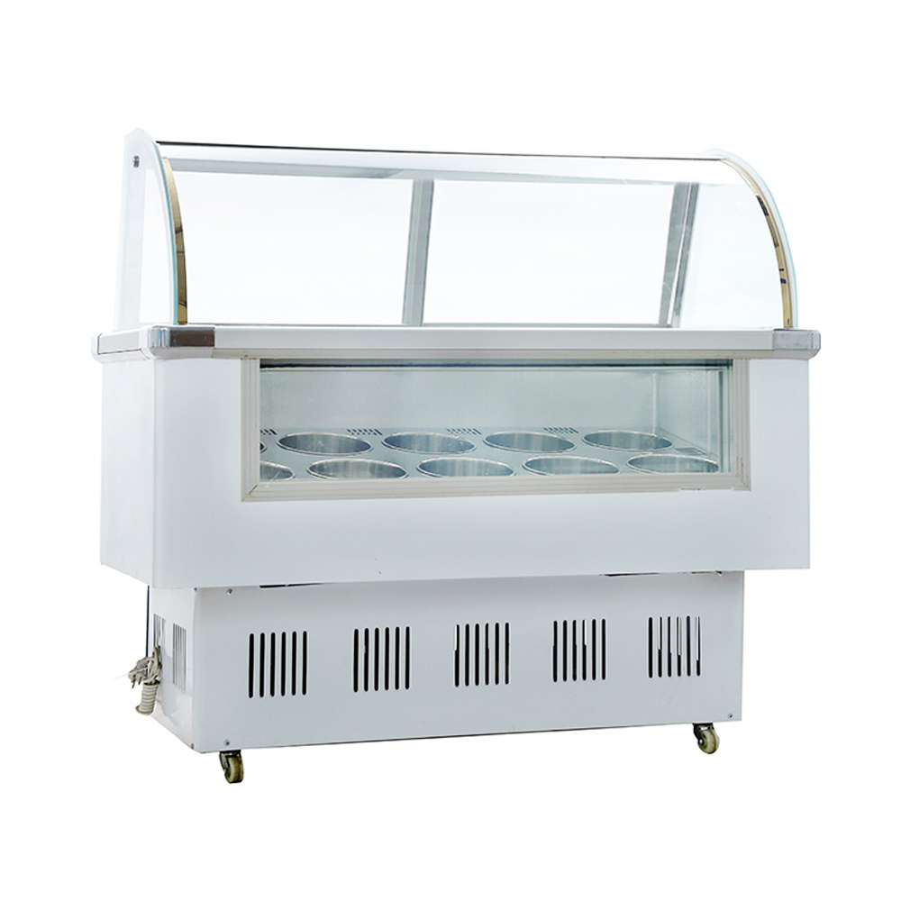 New Type Professional Portable Ice Cream Freezer Cabinet Ice Cream Showcase Fridge