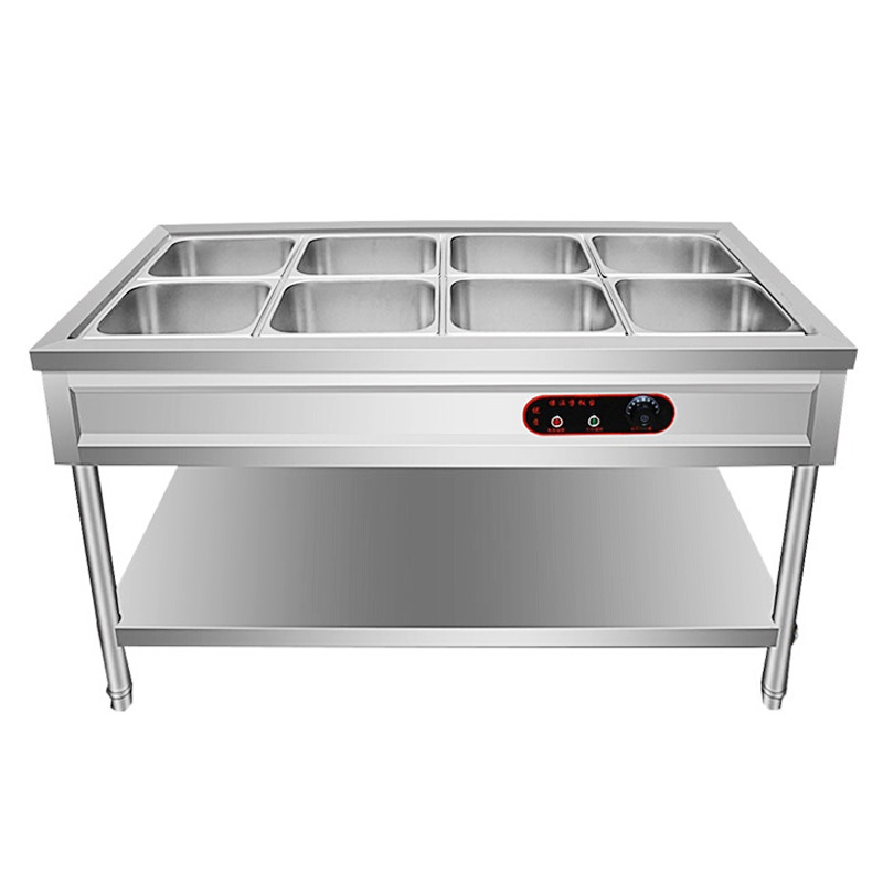 Hot Sale Restaurant Food Warmer Stainless Steel 220V/50HZ Bain marie Display Food Warmer Trolley