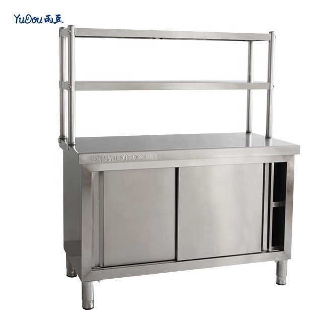 Stainless Steel Sink Kitchen Table Commercial Worktable Chiller Restaurant  Equipment Work Table