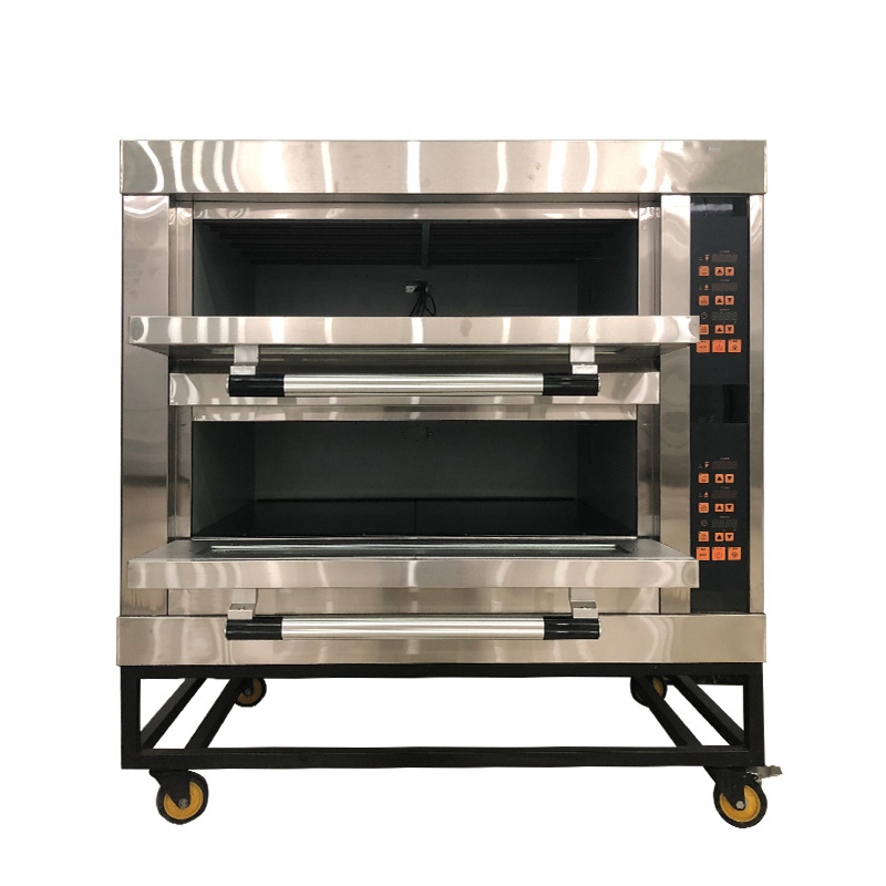 OEM Customized 3 Decks 9 Trays Pizza Ovens Electric Or Gas Energy Oven For Bakery Store