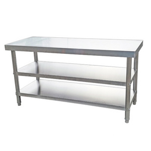 Commercial Stainless Steel Table Food Prepwork Table Kitchen Stainless Working Steel Workbench With Nnder Shelf