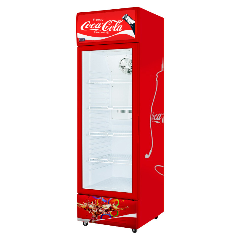 Convenience Store Pepsi Beverage Flower Upright Glass Door Display Fridge Refrigerator Beer Red Bull Bar Cooler Wine Freezer