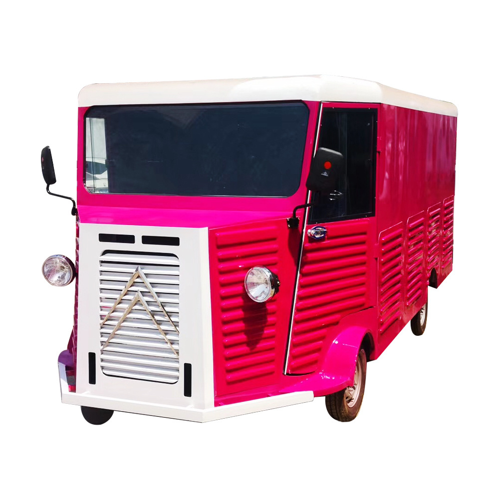 Commercial BBQ Food Trucks Mobile Food Trailer Vintage Scooter Trailer Mobile Food Ice Cream Mobile Truck