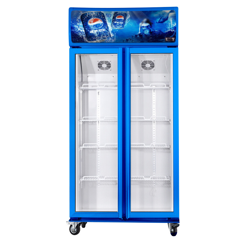 Wholesale Conventional Frost Free Pepsi Refrigerator Vertical Refrigeration Equipment With Compressor