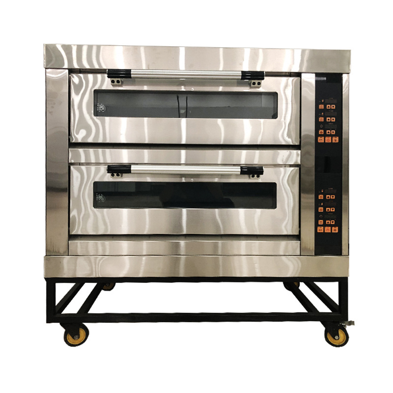 OEM Customized 3 Decks 9 Trays Pizza Ovens Electric Or Gas Energy Oven For Bakery Store