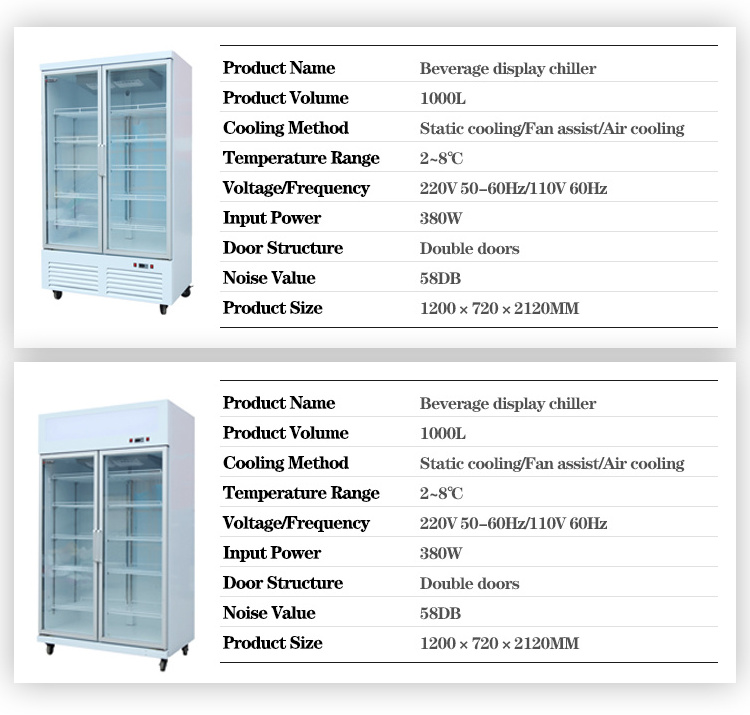 2022 Commercial Single Door Vertical Glass Door Refrigerator Coca Display Cola Beverage Freezer Fridge