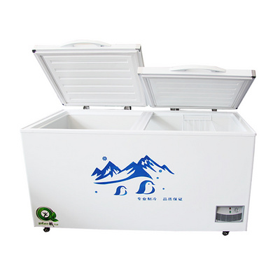 Domestic Commercial Used  Deep Chest Freezer Food Fish Beverage Ice Cream Horizontal Freezers 320L