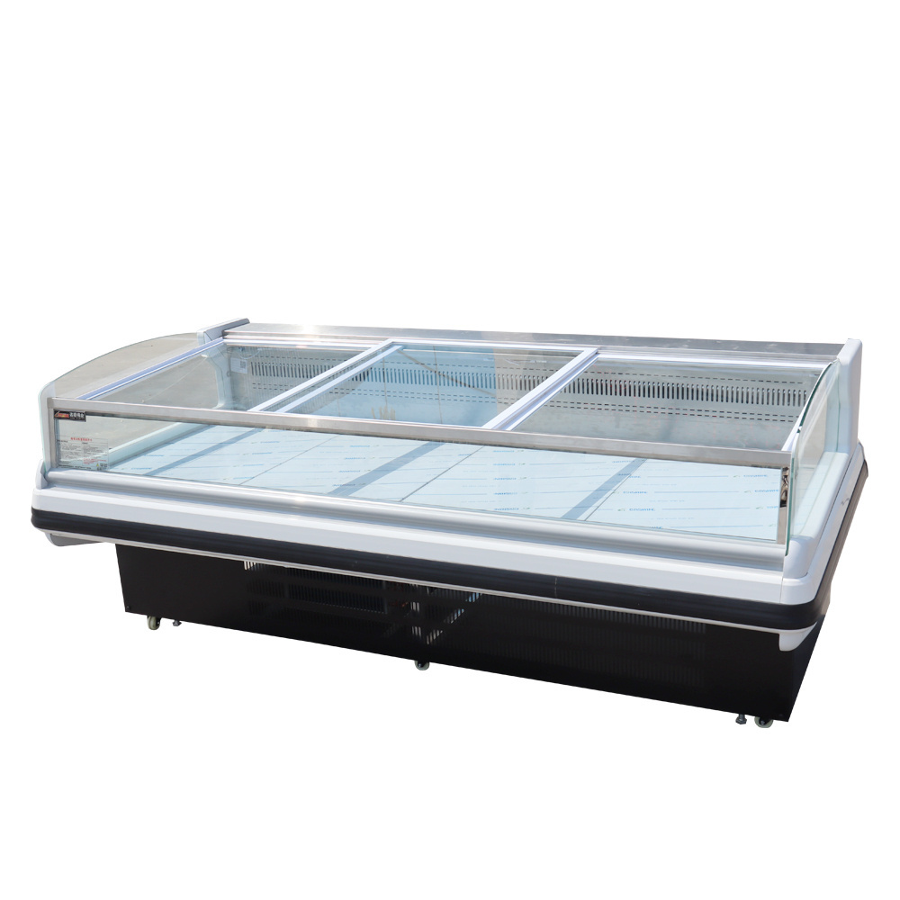 Supermarket Deli Dishes Dry Ager Meat Display Freezer Commercial Frozen Chicken Meat Showcase Counter Fridge Refrigerators