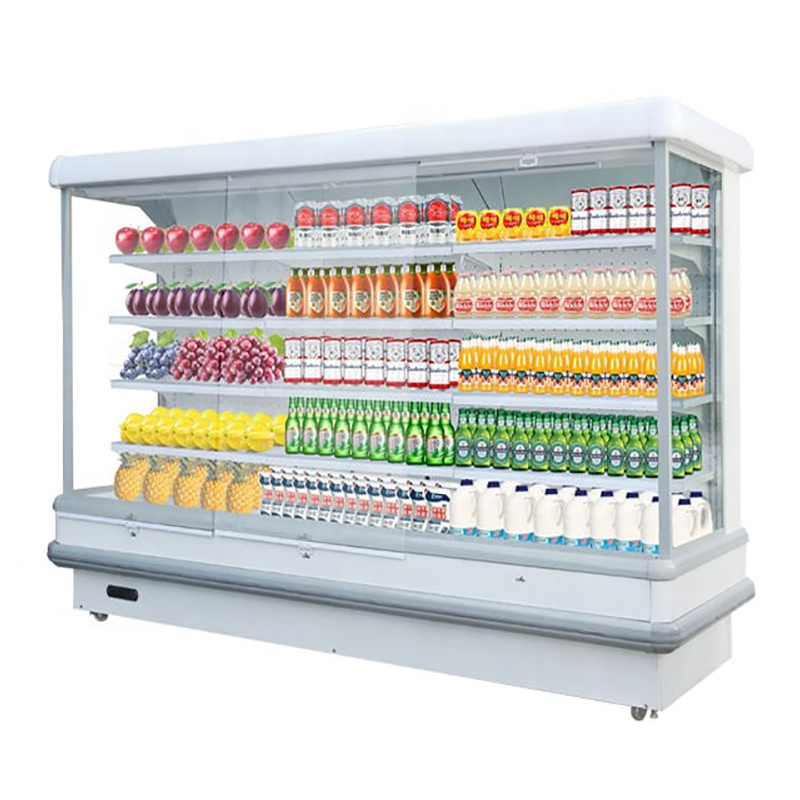 Supermarket Display Freezer Commercial Display Fridge Freezers Cooler For Fruit and Vegetables