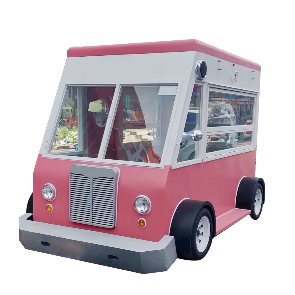 Electric Gasoline Energy Snack Food Cart Mobile Fast Food Truck Open Concession Outdoor Kitchen Pizza Trailer