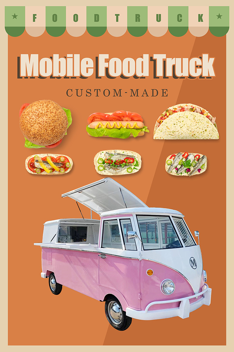 Food Truck Mobile Trailer Hotdog Cart Mobile Roasted Chicken Snack Machines Vending Carts Food Trailer