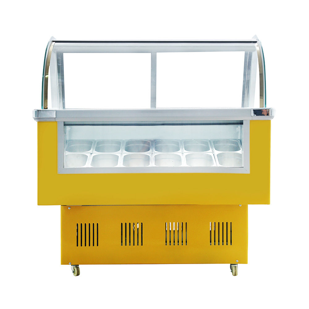 New Type Professional Portable Ice Cream Freezer Cabinet Ice Cream Showcase Fridge