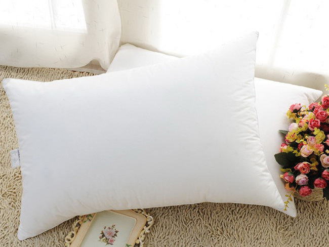 High Quality  Pillows Cushions Manufacturer Portable 100% Cotton Hotel Pillow Four Seasons  Sleeping Comfortable