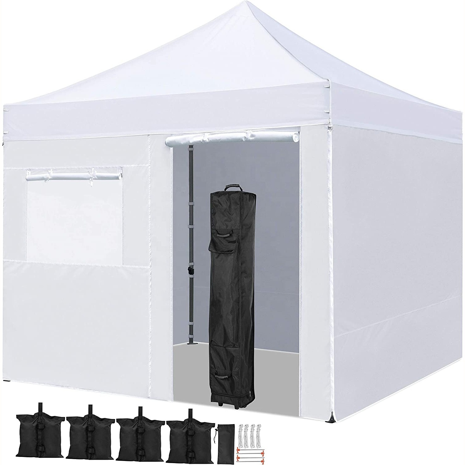 Canopy 10x10 Pop Up Commercial Canopy Tent Instant Outdoor Gazebo with Sidewalls Waterproof