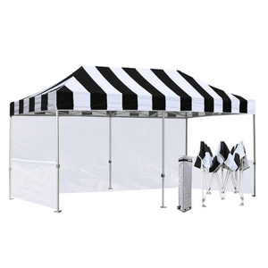 Custom colors stripes commercial  pop up canopy 10x20 ft shop tent outdoor gazebo 3x6 trade show tent