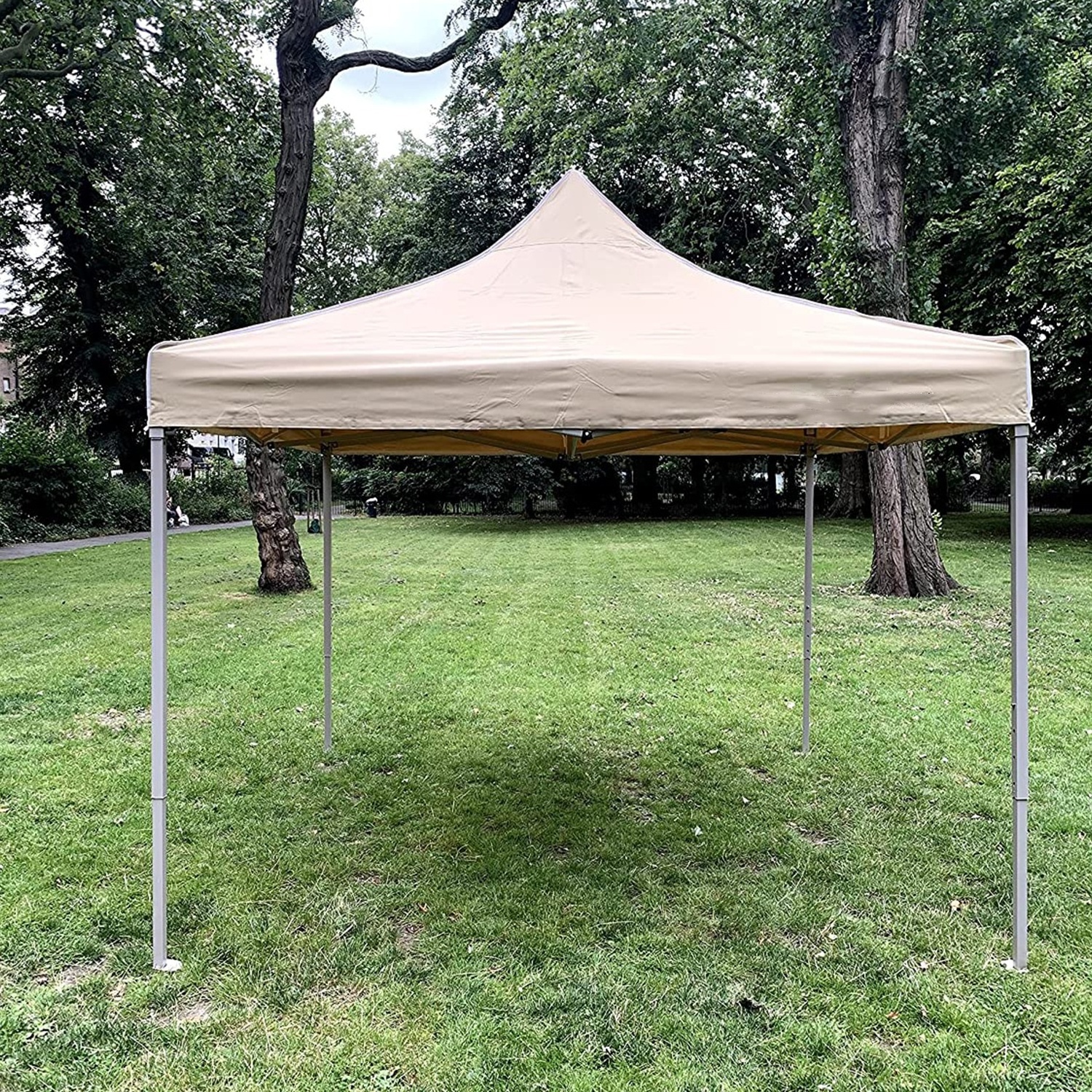 10x10 Waterproof Gazebo with Clear Transparent Sidewall All Seasons Heavy Duty Pop Up Canopy Tent Beach Garden BBQ Event Shelter