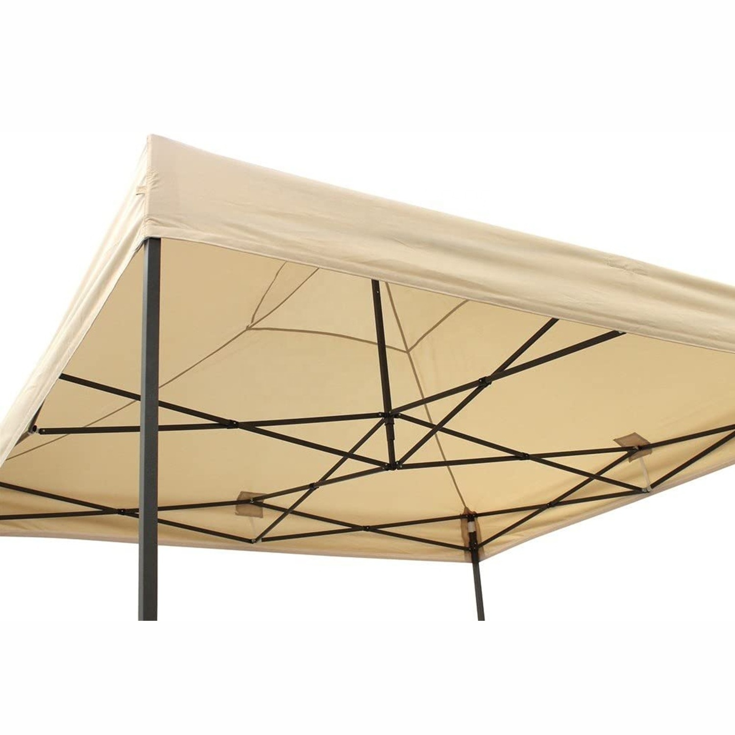 Beige All Season Gazebo 3x3m Heavy Duty Fully Waterproof Pop up Gazebo With Accessory Pack