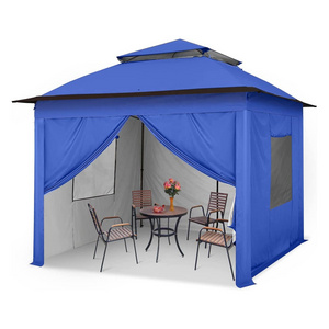 11x11 Pop up Canopy Tent with 4 Sidewalls Instant Outdoor Gazebo Tent Shelter with Double Layer Roof