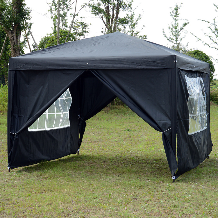 Black Good Quality 10x10 Canopy Tent Gazebo Outdoor